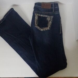 Dark Blue Women's Straight Leg Jeans